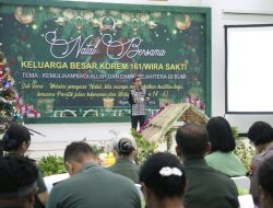 Pj. Gubernur Hadiri Perayaan Natal Bersama Korem 161/Wirasakti Kupang