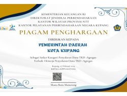 Pemkot Kupang Raih 3 Award Pengelolaan TKD dari Kementerian Keuangan