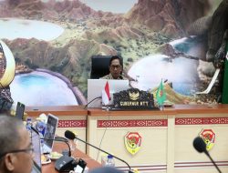 Pj. Gubernur Pimpin Rakor Pemantauan, Evaluasi, Pelaporan Situasi dan Dinamika Perkembangan Politik Hasil Pelaksanaan Pemilu Tingkat Provinsi NTT