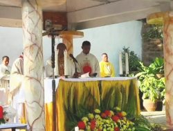Perayaan Syukur Pesta Perak Imamat Pater Paul Kahan, SVD di Desa Tombang, Kabupaten Alor