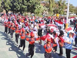 Pemkot Sukseskan Gerakan Pembagian 10 Juta Bendera Merah Putih Serta Peluncuran Aplikasi Dinas PUPR Kota Kupang