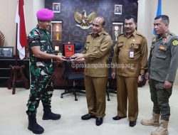 Penjabat Wali Kota Kupang Terima Audiensi Danyonmarhanlan VII Kupang