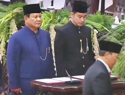 Prabowo Subianto Dilantik sebagai Presiden RI ke-8