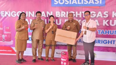 Resmikan Sosialisasi Bright Gas di Hari Guru Nasional, Pj. Wali Kota Dorong Energi Bersih dan Aman