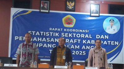 Mesak Elfeto Buka Rapat Koordinasi Statistik Sektoral, Tekankan Pentingnya Data Terintegrasi