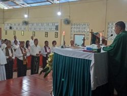 Pastor Paroki Assisi Kolhua Lantik Pengurus Stasi Bello
