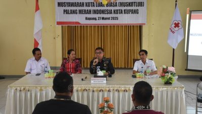 Sekda Buka Musyawarah Kota Luar Biasa PMI Kota Kupang Tahun 2025