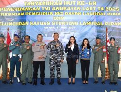 Wakil Wali Kota Kupang Hadiri Tasyakuran HUT ke-69 Penerbangan TNI AL, Peresmian Pengurus KKI Cabang Kupang, dan Peluncuran Satgas Stunting Lanudal Kupang