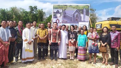 Wali Kota Hadiri Peletakan Batu Pertama Pembangunan Kapela St. Yoseph Naioni