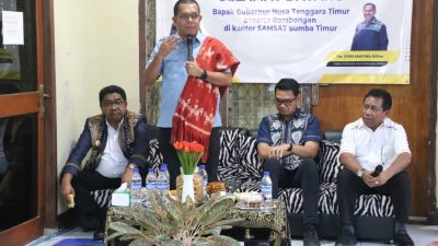 Kunjungi UPTD Pendapatan Wilayah Sumba Timur, Gubernur NTT Dorong Optimalisasi Pendapatan Daerah