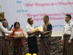 Gubernur Melki Laka Lena Hadiri Perayaan Natal dan Tahun Baru KKBM Kupang