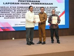 Bupati Kupang Hadiri Penyerahan LHP BPK RI Perwakilan NTT