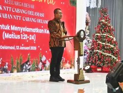Bupati Kupang Hadiri Perayaan Natal 2025 Bank  NTT Oelamasi