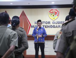 Pimpin Apel Kesiapsiagaan Jelang Idul Fitri, Gubernur Melki Laka Lena Minta Satpol PP Tetap Siaga