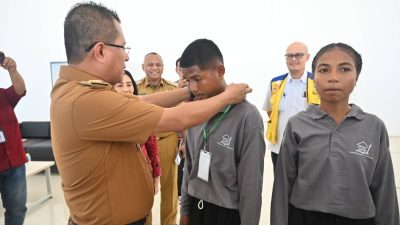 Yosef Lede Resmi Buka MPLS Sekolah Rakyat Terintegrasi 1 Kabupaten Kupang