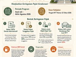 Gubernur Melki Berlakukan Amnesti Pajak Kendaraan di NTT, Denda Dihapus 100 Persen dan Beragam Keringanan
