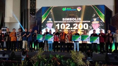 Gubernur NTT Luncurkan Perlindungan Jamsostek bagi 102.202 Pekerja Rentan