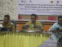 Sekretaris Daerah Kabupaten Kupang Resmi Membuka Rapat Koordinasi Kesiapsiagaan Menghadapi Kekeringan di Kabupaten Kupang