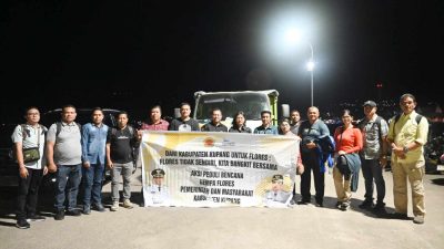 Kabupaten Kupang Peduli, Bupati dan Wabup Kupang Hadir dan Berikan Bantuan Gempa Flores