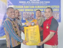 JPIC SVD Timor Salurkan Bantuan bagi Mahasiswa UNWIRA yang Terdampak Gempa Flores