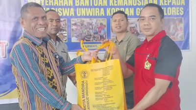 JPIC SVD Timor Salurkan Bantuan bagi Mahasiswa UNWIRA yang Terdampak Gempa Flores